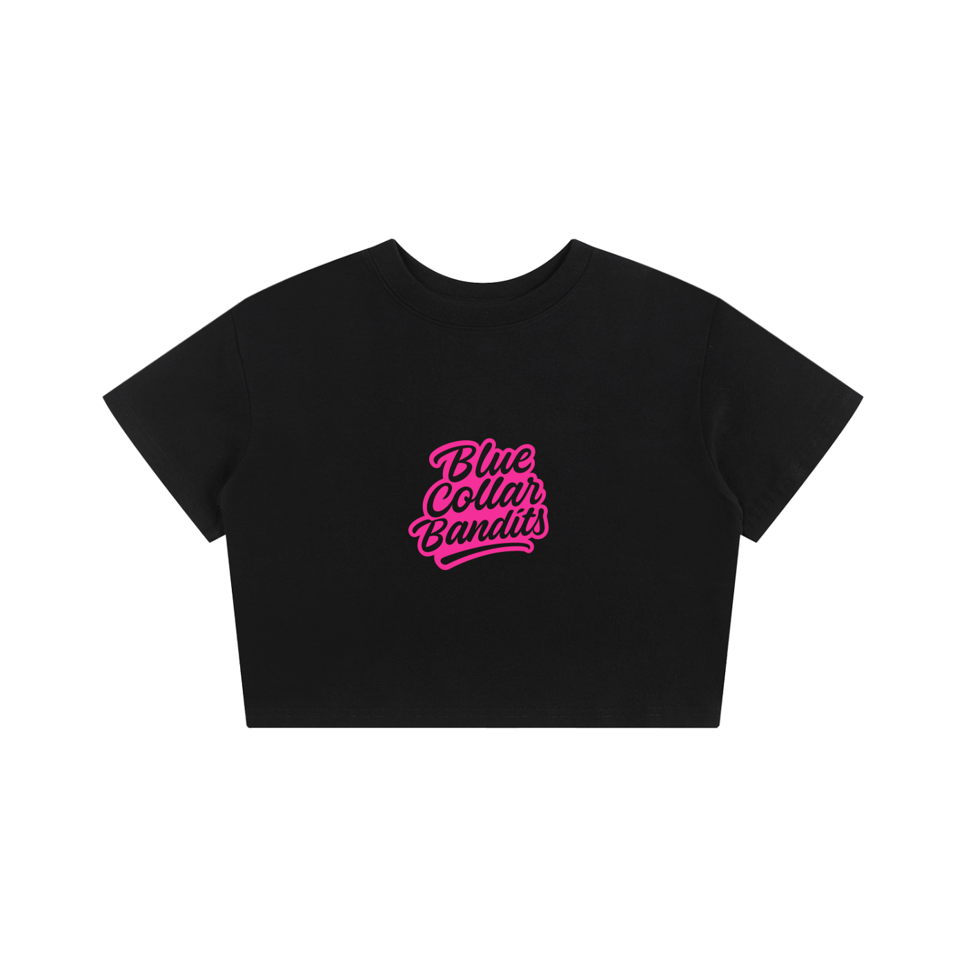 Pink Splash Crop Tee