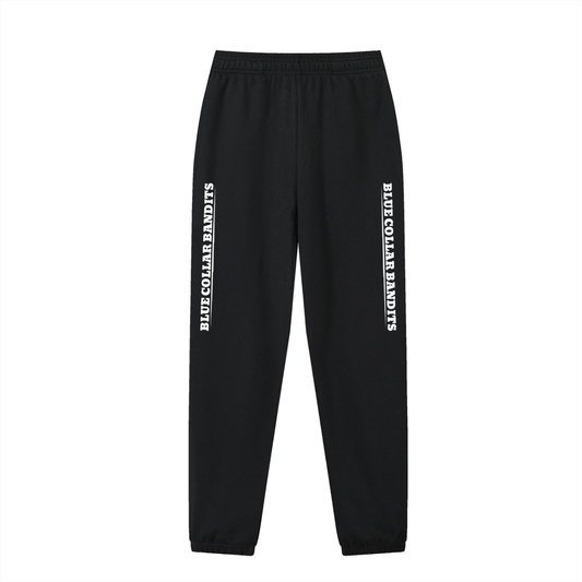 Black Track Pants BCB Print