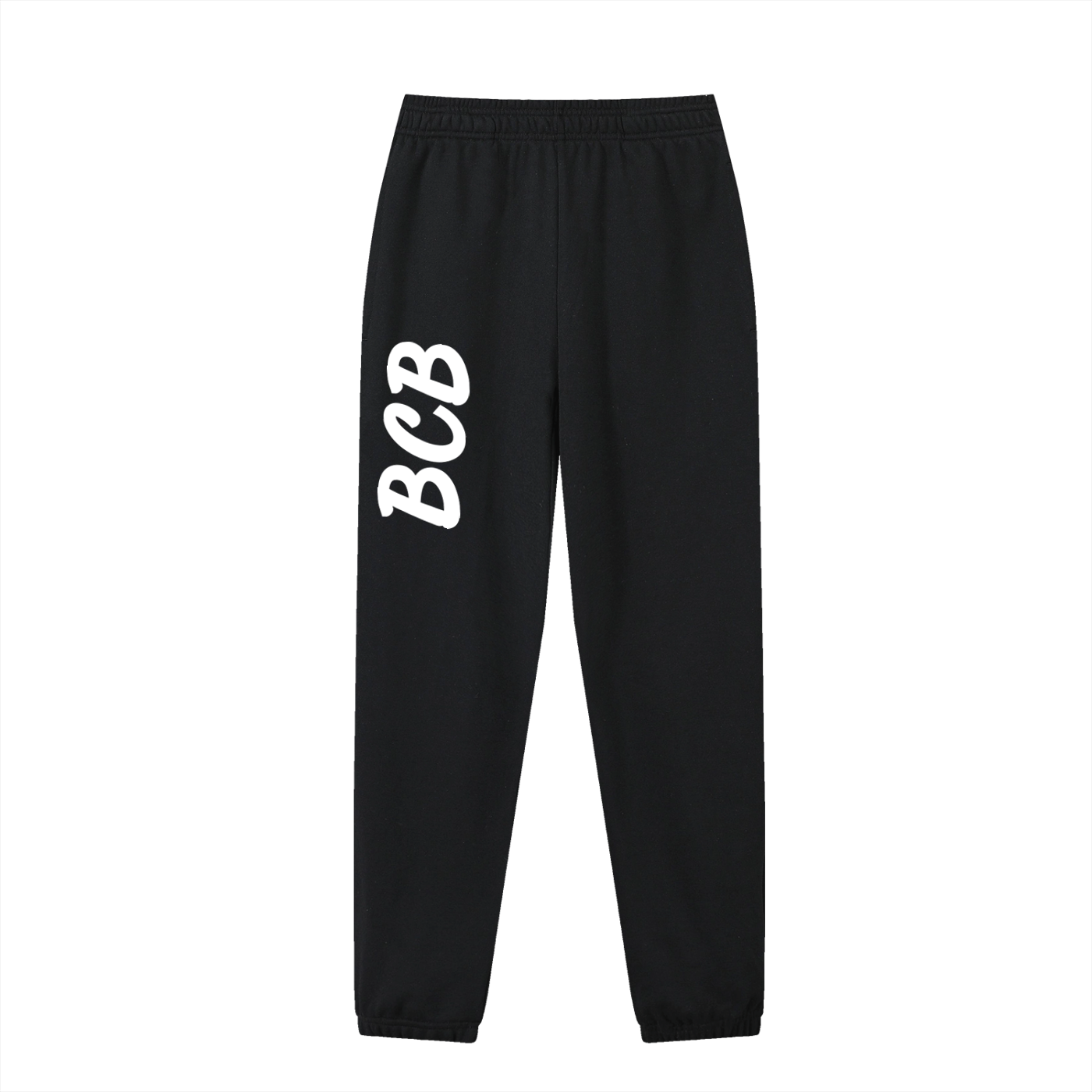 Black Track Pants - BCB Letter Print