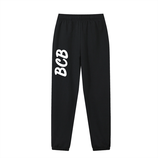 Black Track Pants - BCB Letter Print