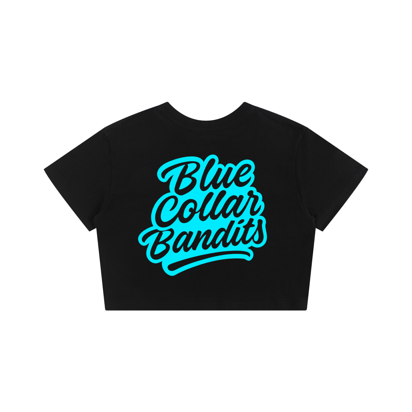 Blue Splash Crop Tee