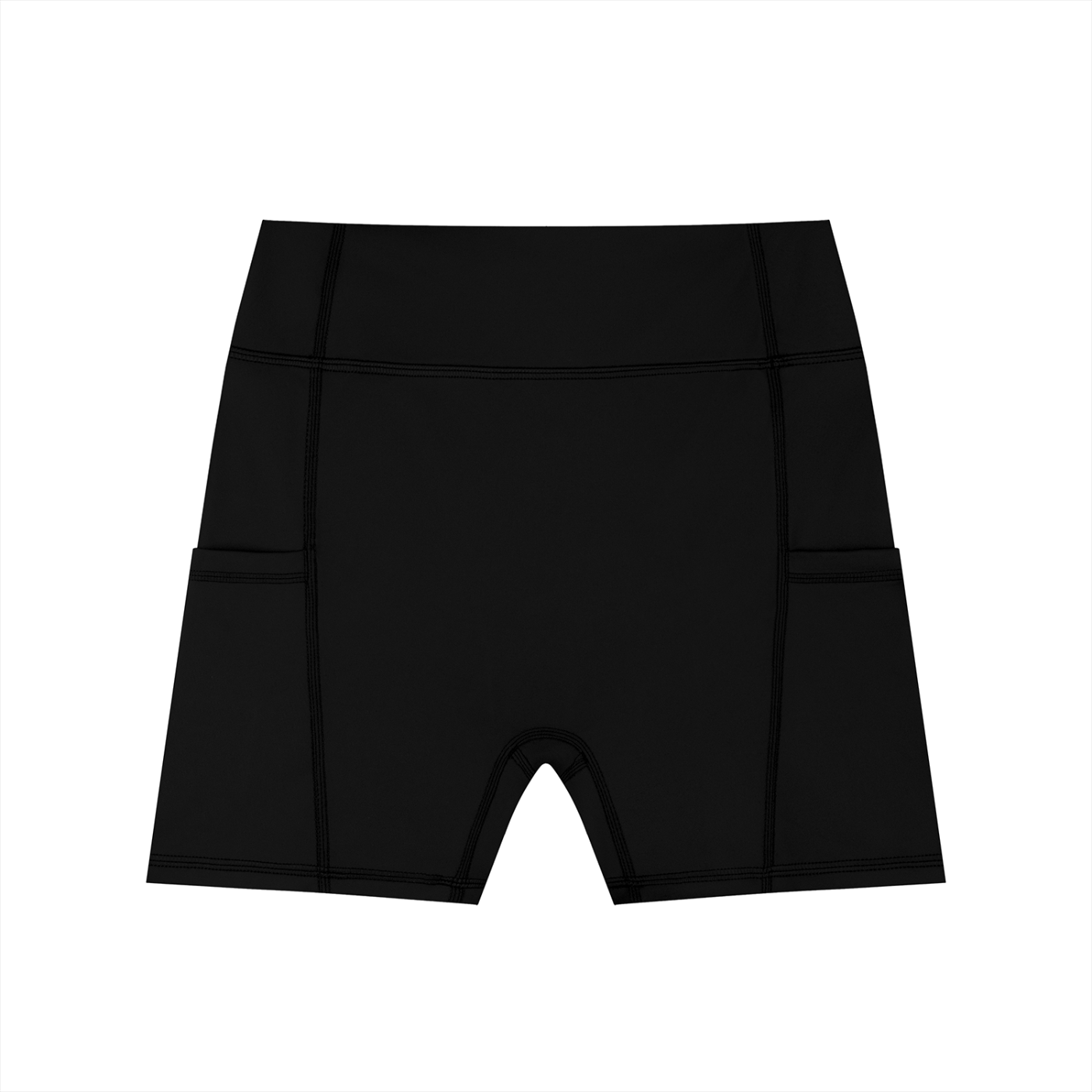 Brown Gym Tights Shorts - Script Print Rear