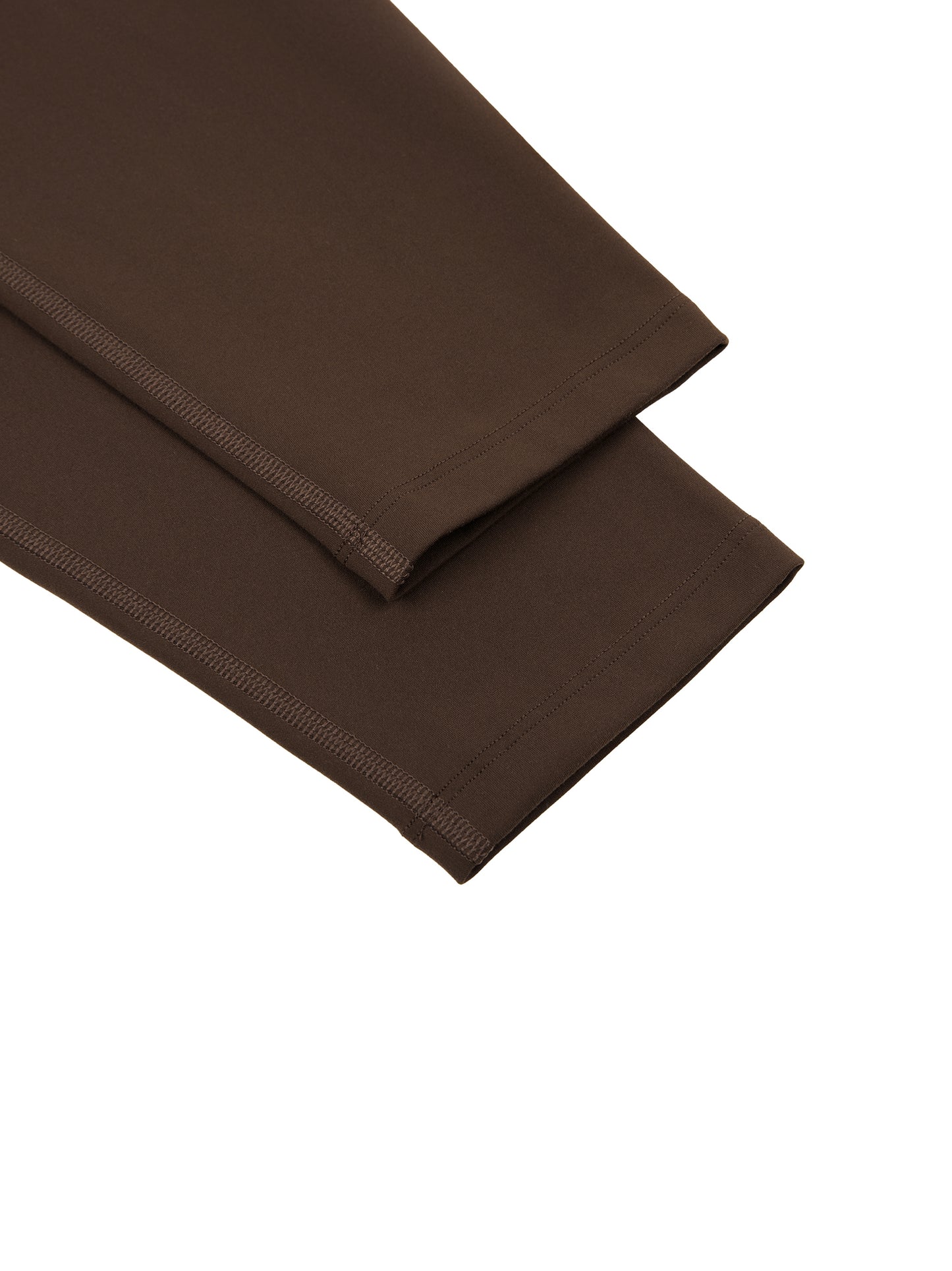 Brown Gym Tights - Script Print Back