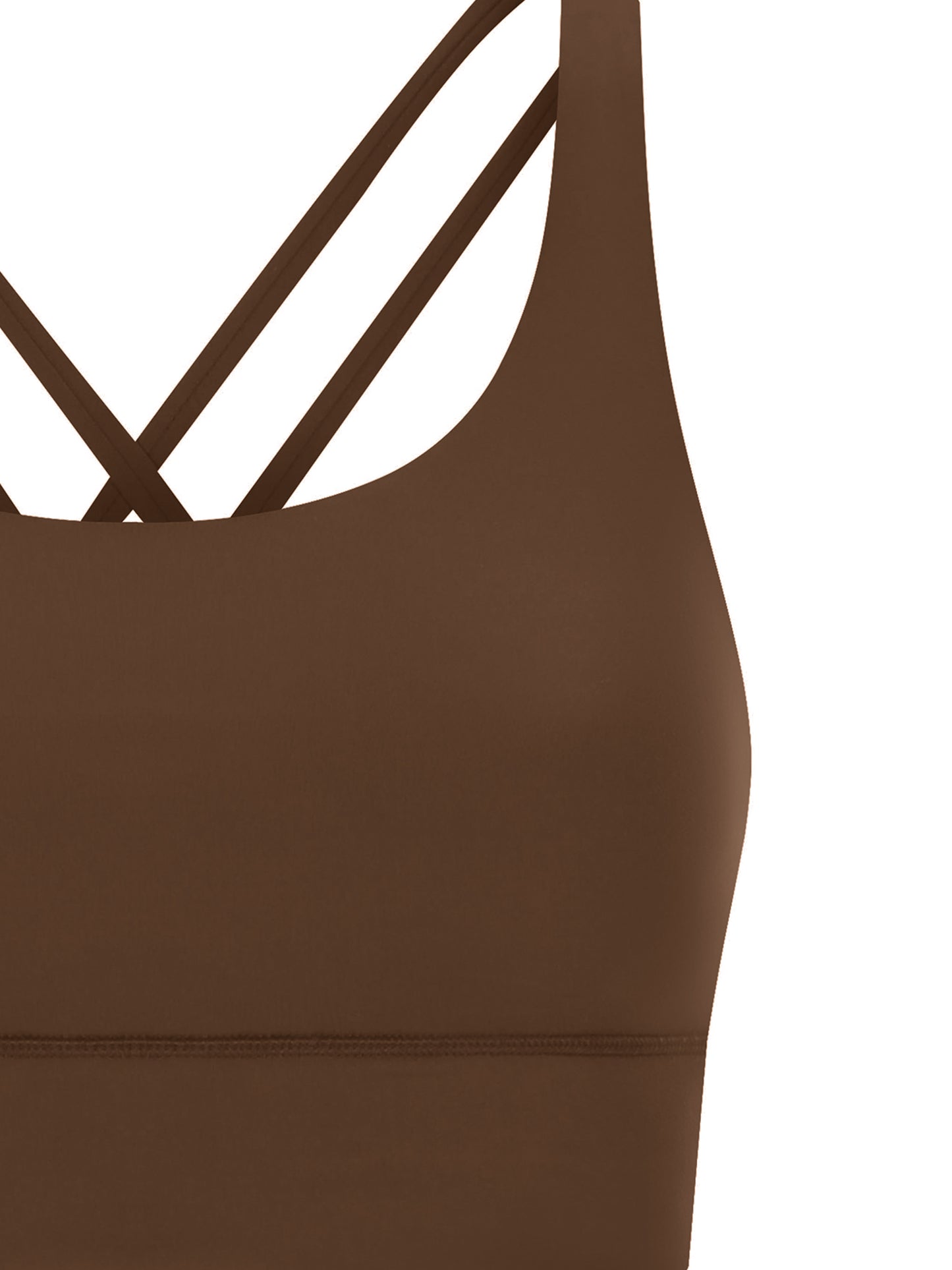 Black Sports Bra - Script Print Front